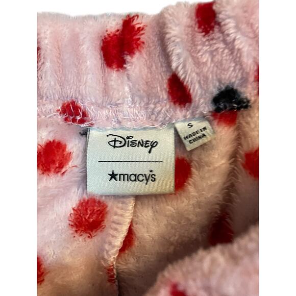 Disney Minnie Mouse Plush Fleece Pajama Pants Small Macys Exclusive Lounge - Picture 6 of 11